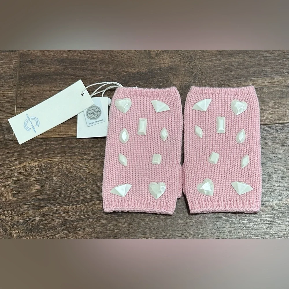 Girl's Carolyn Rowan x Stephanie Gottlieb Merino Wool Fingerless Gloves
